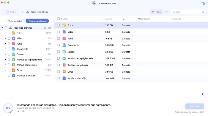 escanear archivos