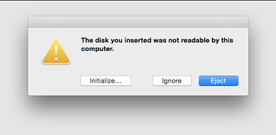 come riparare il disco che hai inserito non era leggibile da questo computer su Mac