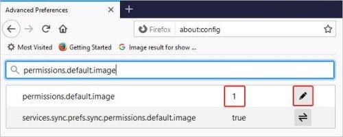 permission.default.image를 입력합니다
