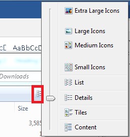 buscar archivos duplicados usando Windows Views