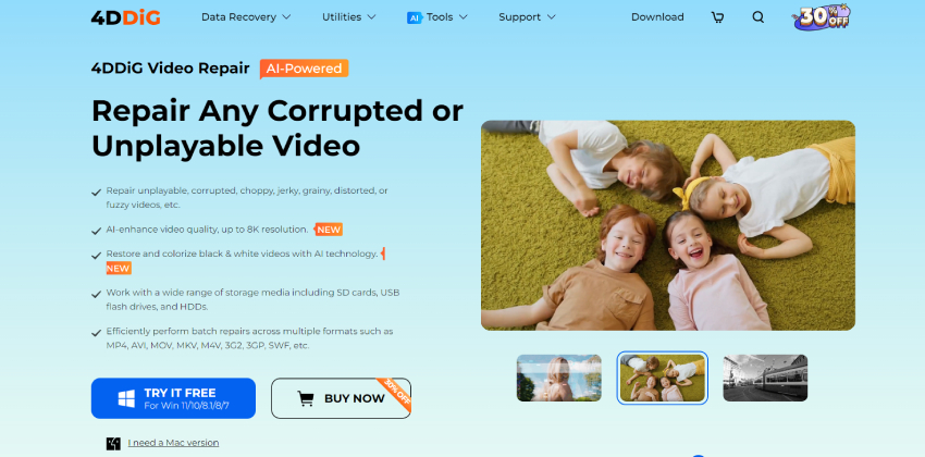 mp4 video repair tool-4ddig video repair
