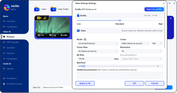 unifab video enhancer
