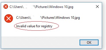 fix invalid value for registry jpg