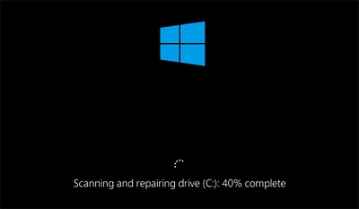 scanning and repairing drive how long