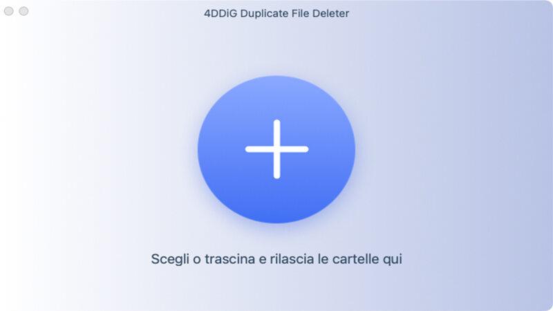 Interfaccia di Duplicate File Deleter