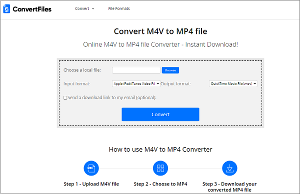 M4V MP4 변환 사이트 Convert.Files 사용하기
